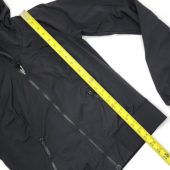 Lululemon Street To Studio Black Zip Up Hooded Lined Jacket Size 6 - Picture 9 of 9